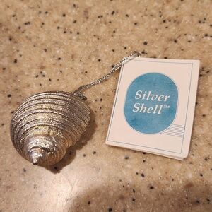 Silver Shell Christmas Ornament Prosperity Tree Farms New